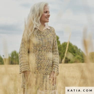 Katia Veganette 104 - Wijnrood-Steengrijs-Blauw