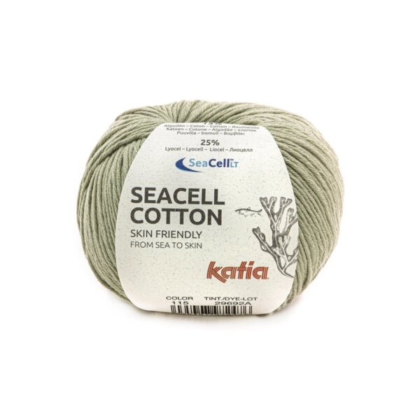 Katia seacell- cotton 115 - Mintgroen