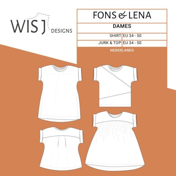 Wisj Naaipatroon Fons shirt & Lena jurk/top Dames