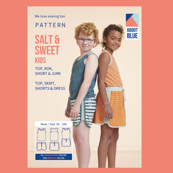 About Blue papieren naaipatroon Salt en Sweet Kids