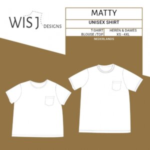 Wisj Naaipatroon Matty shirt voor volwassenen (unisex)
