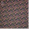 Fibre Mood ed 18 Iris Zwart katoen dig flower print