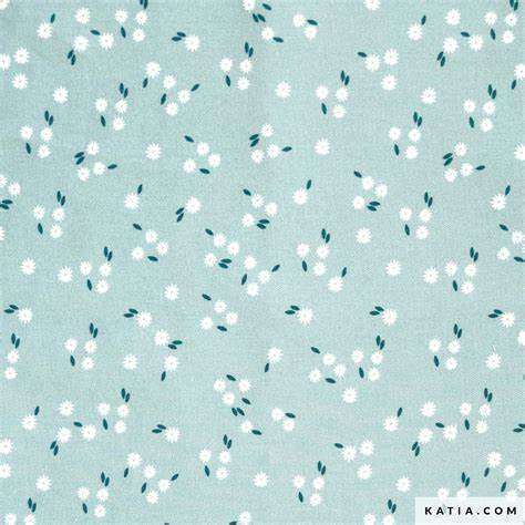 Katia 2210 Viyella Cotton Print 1 little blue flowers