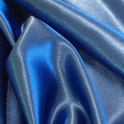 Polyester Satinlook Blauw