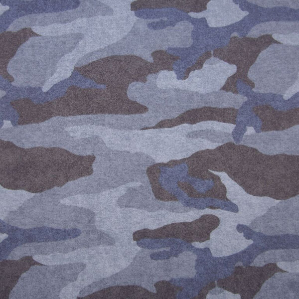 Poppy sweat Camouflage blauwe tinten