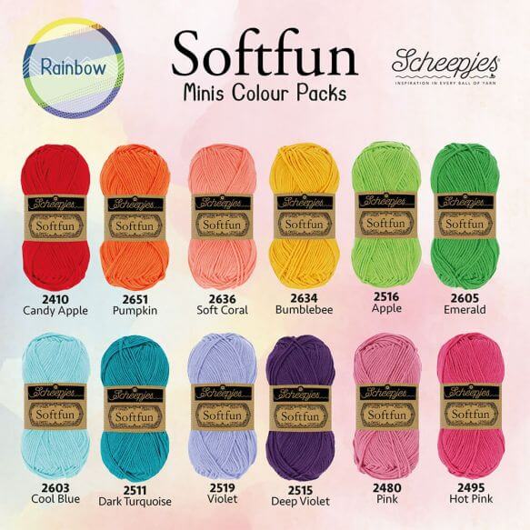 Scheepjes softfun Color Pack Rainbow
