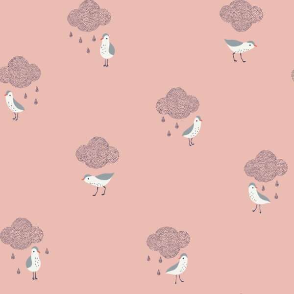 Katia Fabrics Waterproof birds in the rain 87