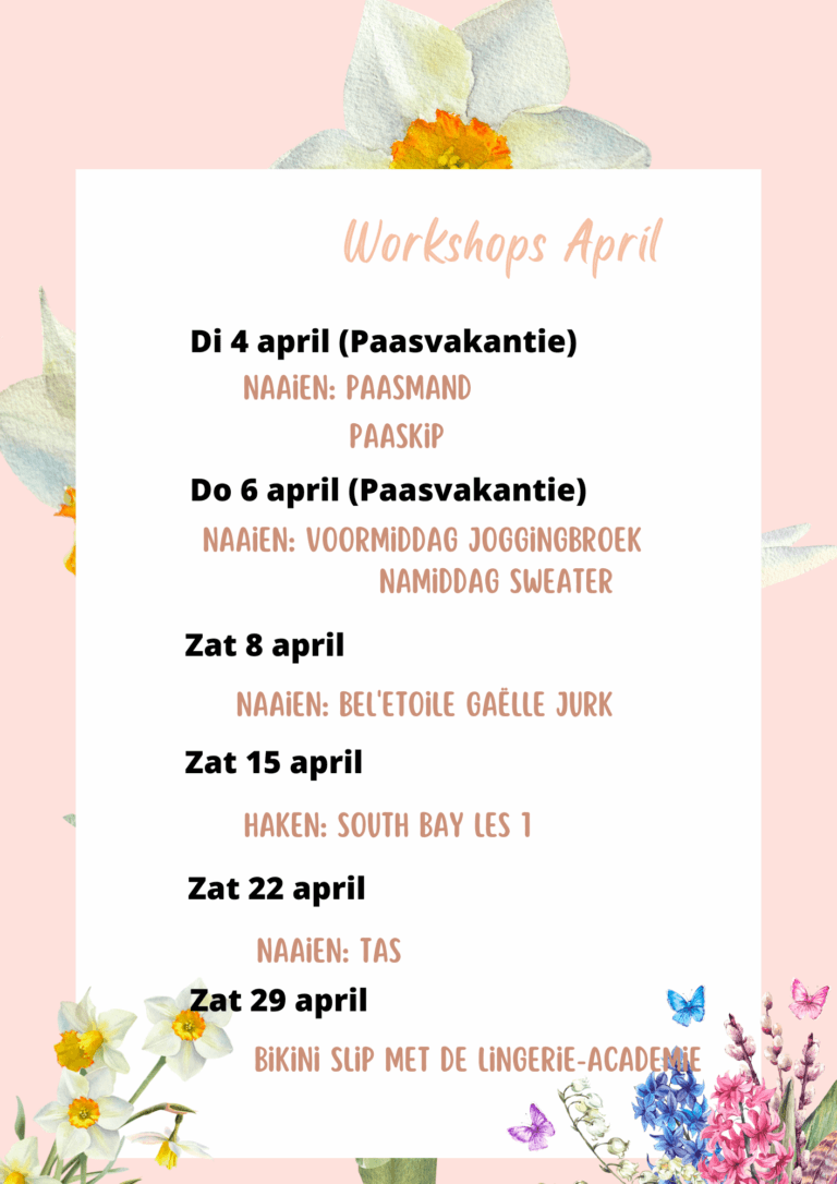 Workshops April
