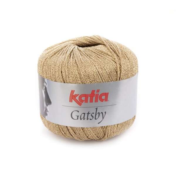 Katia Gatsby 45 zeer licht bruin - goud