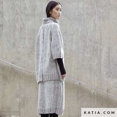 Katia Cotton-merino tweed 506 - Grijs