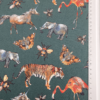 Poplin digital Zoo Army Green