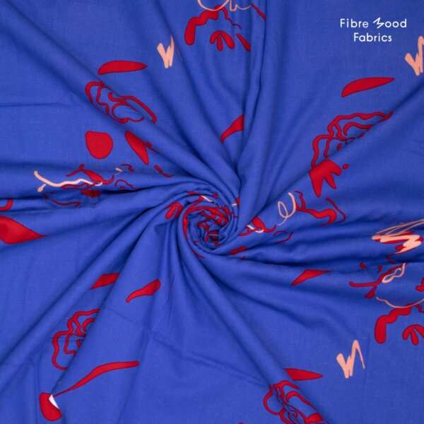 Fibre Mood Ed.23 Woven Vi/Li Flower Blue Red