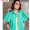 Fibre Mood Ed.23 Woven Combed Co Poplin Stone Washed Green