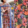 Fibre Mood editie 14 Woven polyester crepe flower print Bloom + Fiona