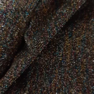 Zwart Glitterstofje Rainbow