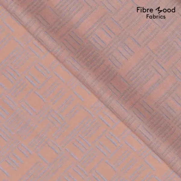 Fibre Mood Special 2 Woven Cotton Lines Apricot Blue