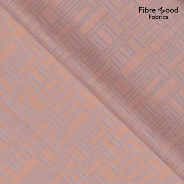 Fibre Mood Special 2 Woven Cotton Lines Apricot Blue