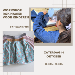Zaterdag 14/10: workshop rokje naaien voor kinderen