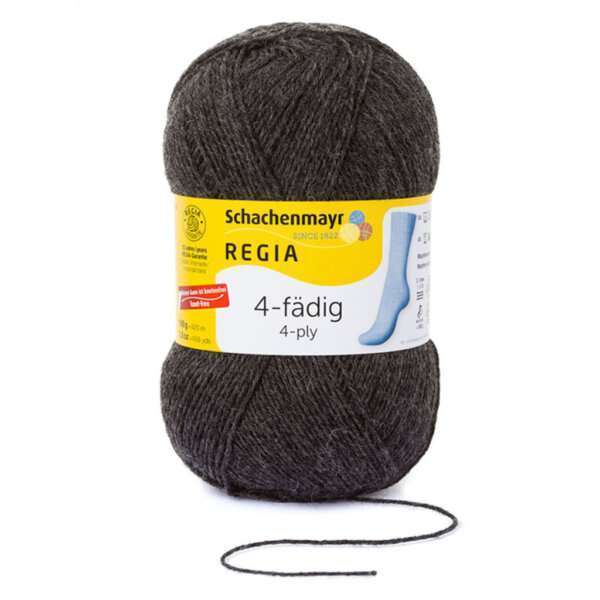 Regia sokkenwol 4ply 00522-antractiet grijs