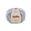 Katia Copito Print 101 Blauw-Beige-Wit*