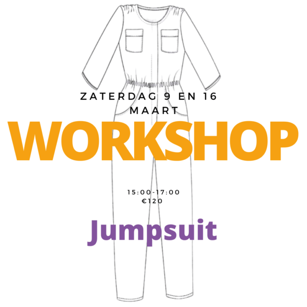 Zaterdag 9/3 en 26/3: Workshop Jumpsuit naaien