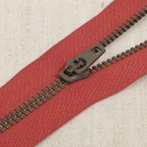 Metalen Broekrits 10cm, 519 Rood