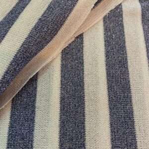 Sparkling Jersey Michel stripe 2.5cm Navy*