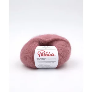 Phil Mohair Soie Lurex Vieux Rose*