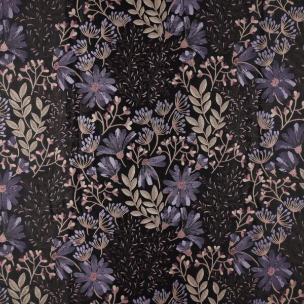 2409 Bloemen Jacquard Lila