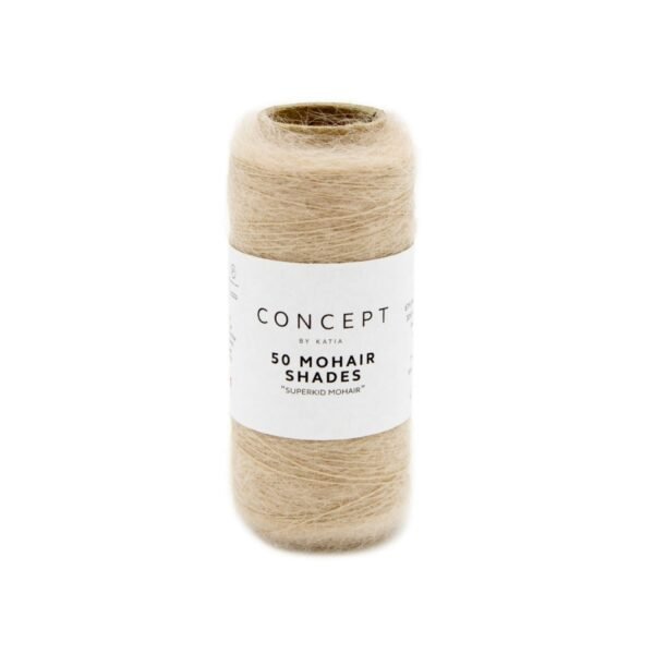 Katia 50 MOHAIR SHADES 11 zeer licht bleekrood*