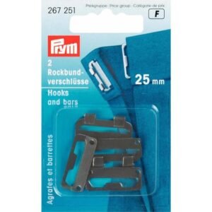 Prym ROKHAKEN 25mm ZWART (2st)