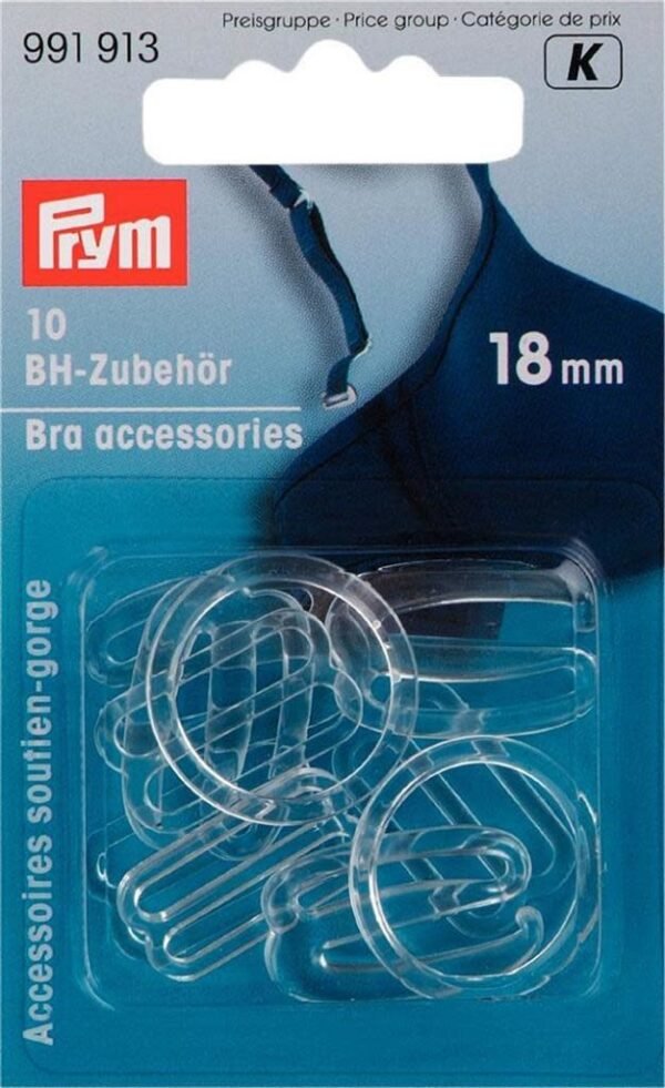 Prym BH-ACCESSOIRES 18mm TRANSPARANT *