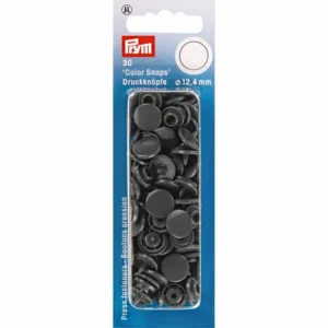 Prym Colorsnaps drukknoop Donkergrijs 12.4 mm (p 30 st)*