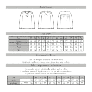 bel etoile naai patroon Lucia